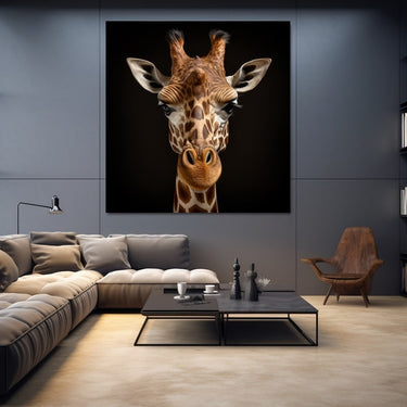 Giraffe Painting on Canvas